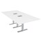 Skutchi Designs 45 in W, 96 in L, 29 in H, Engineered Wood Top, White HAR-REC-48x95-T-ELEC-XD09 - alternate 1